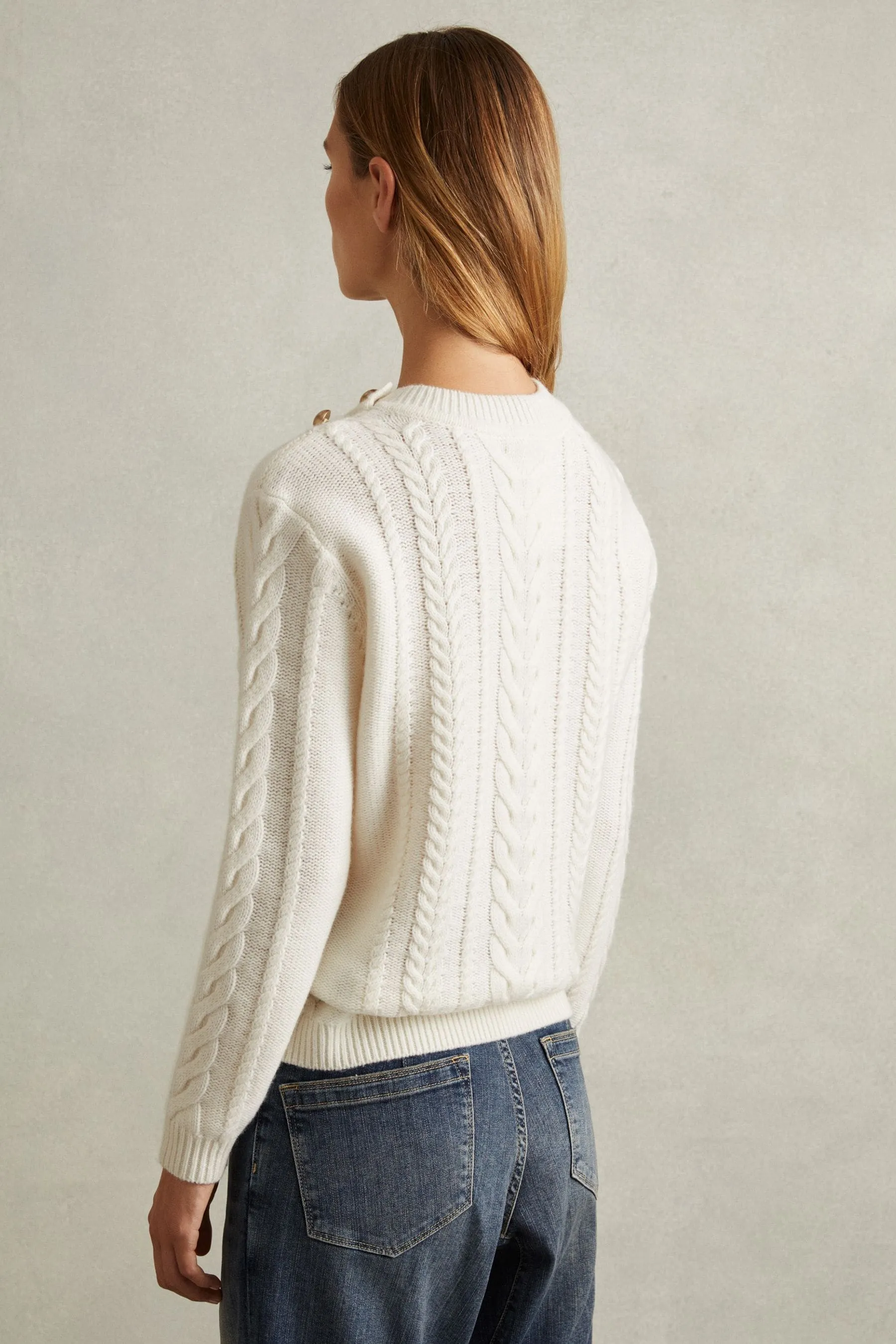 Reiss Libby Maglione a trecce in lana-cashmere    