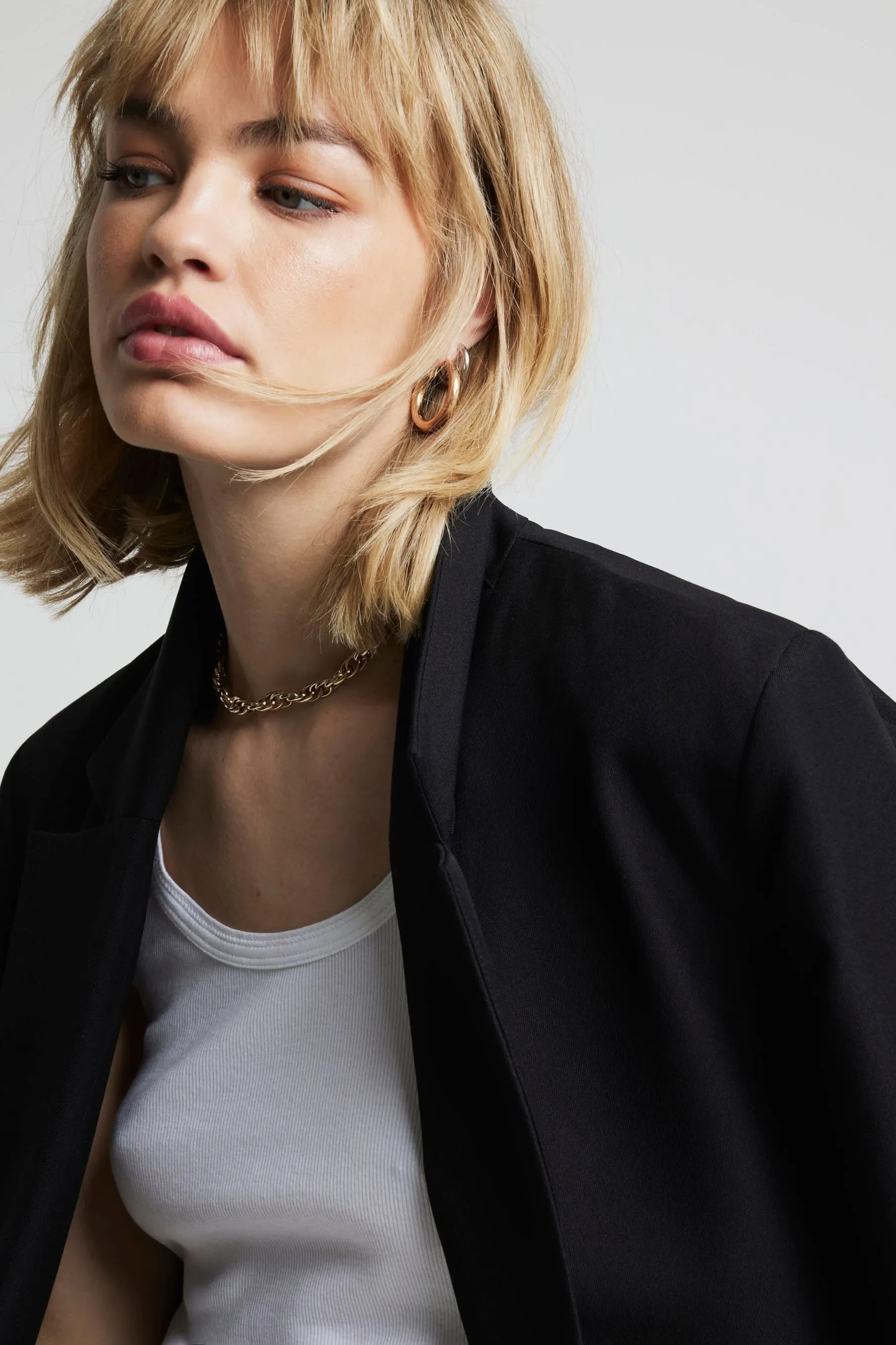 River Island - Manica con risvolto - Blazer comodo    