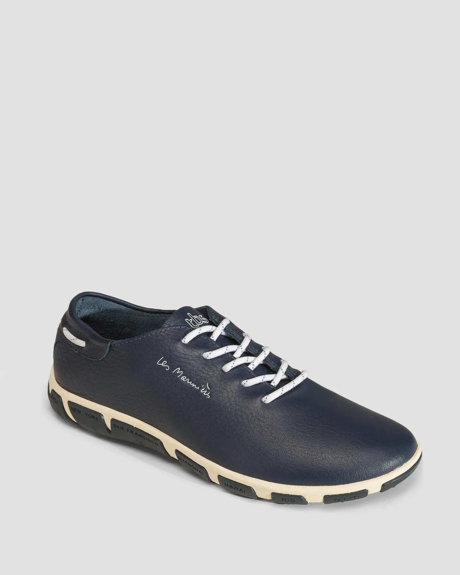 Scarpe blu scuro in pelle da donna TBS Jazaru f7342-baltic
