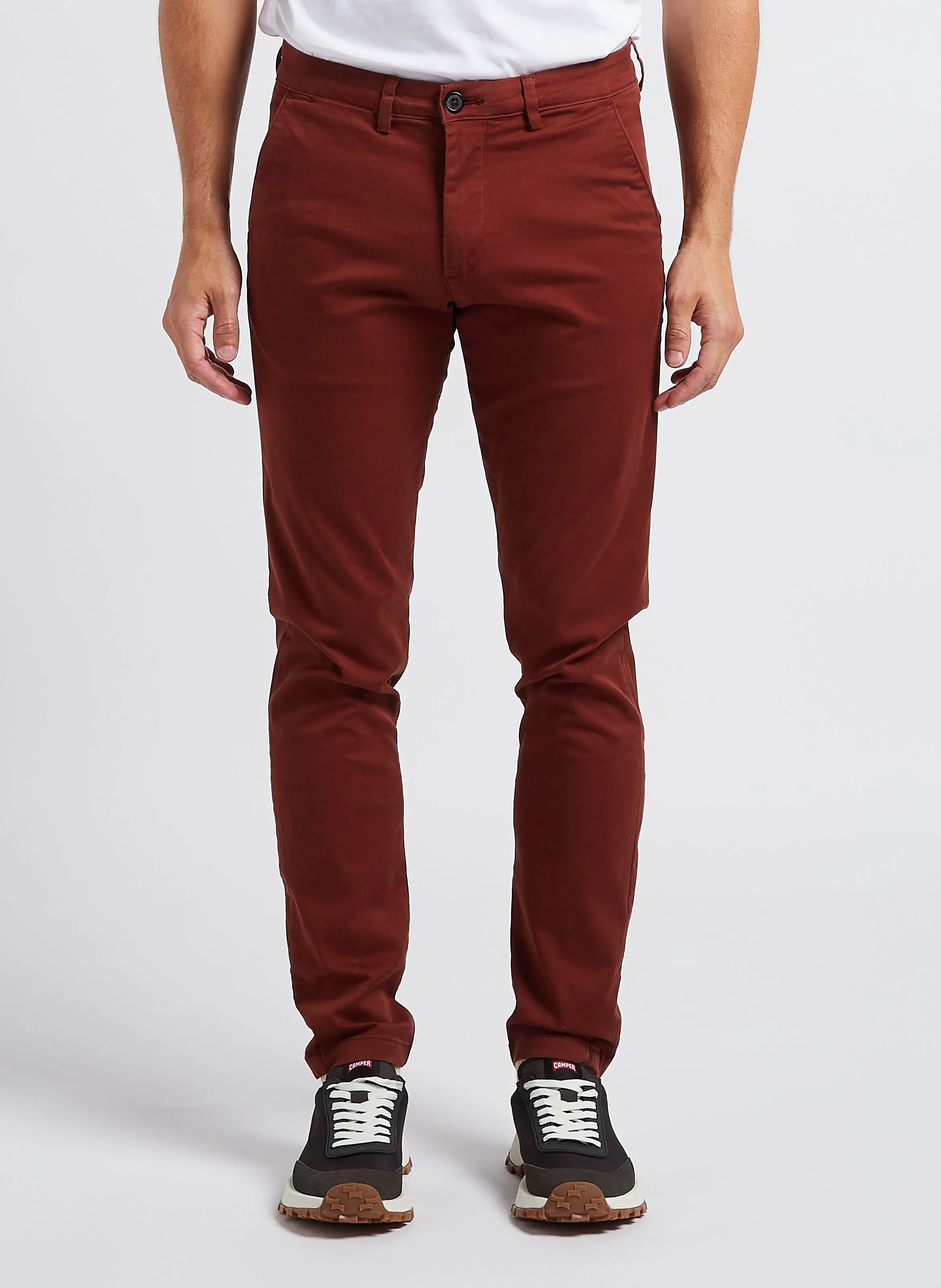  SELECTED   Pantaloni chino slim in cotone | Rosso