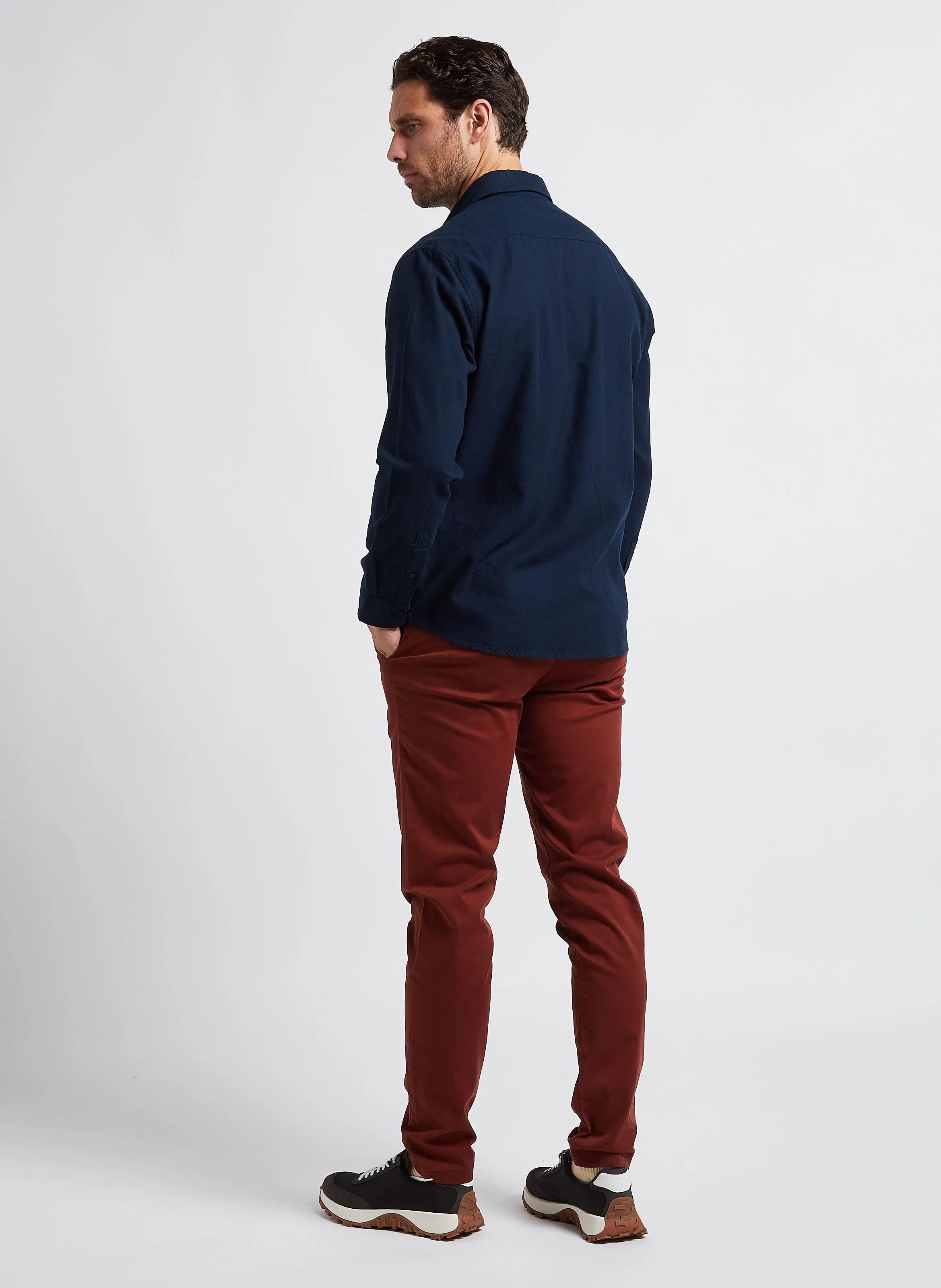  SELECTED   Pantaloni chino slim in cotone | Rosso