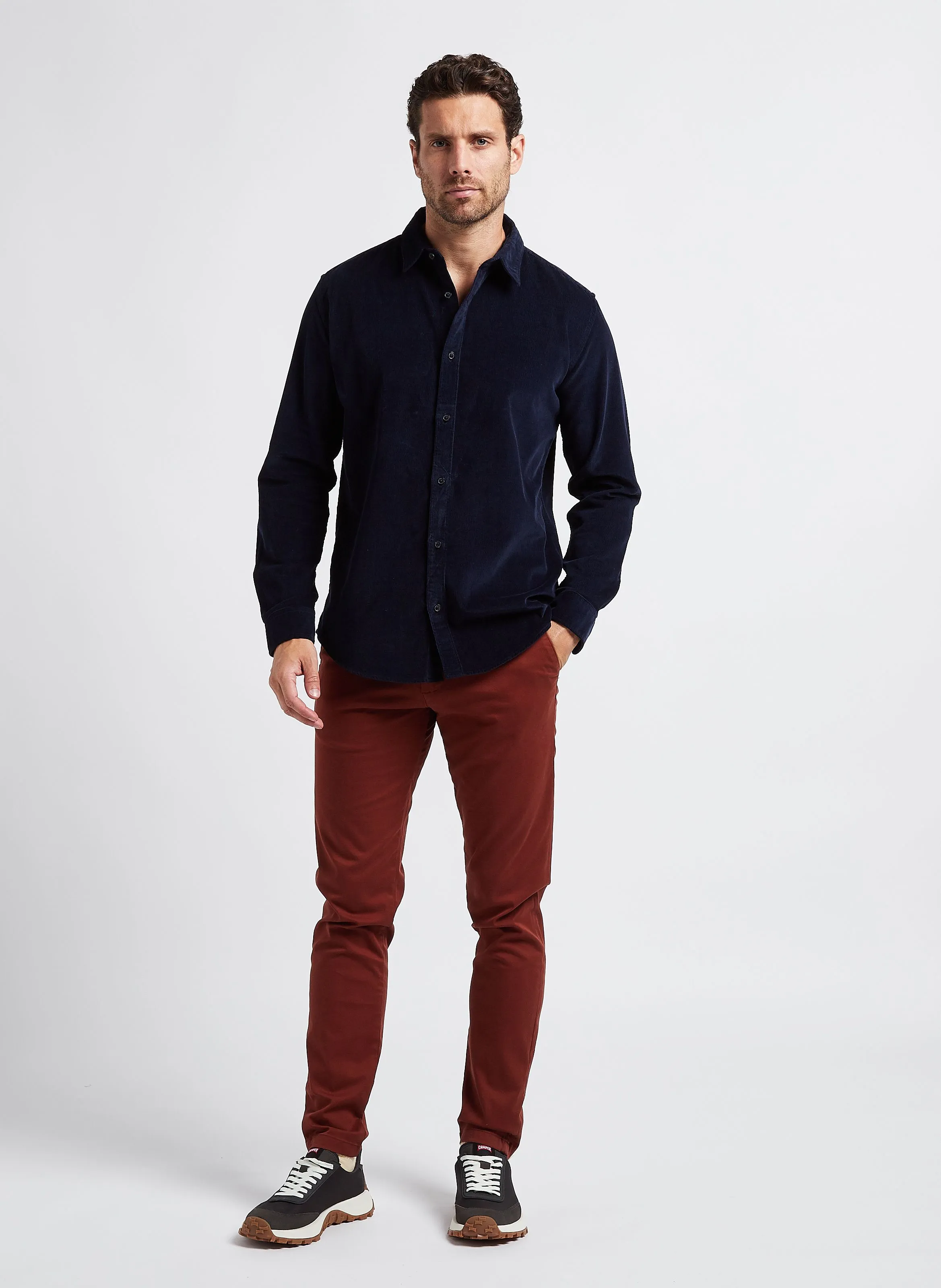  SELECTED   Pantaloni chino slim in cotone | Rosso