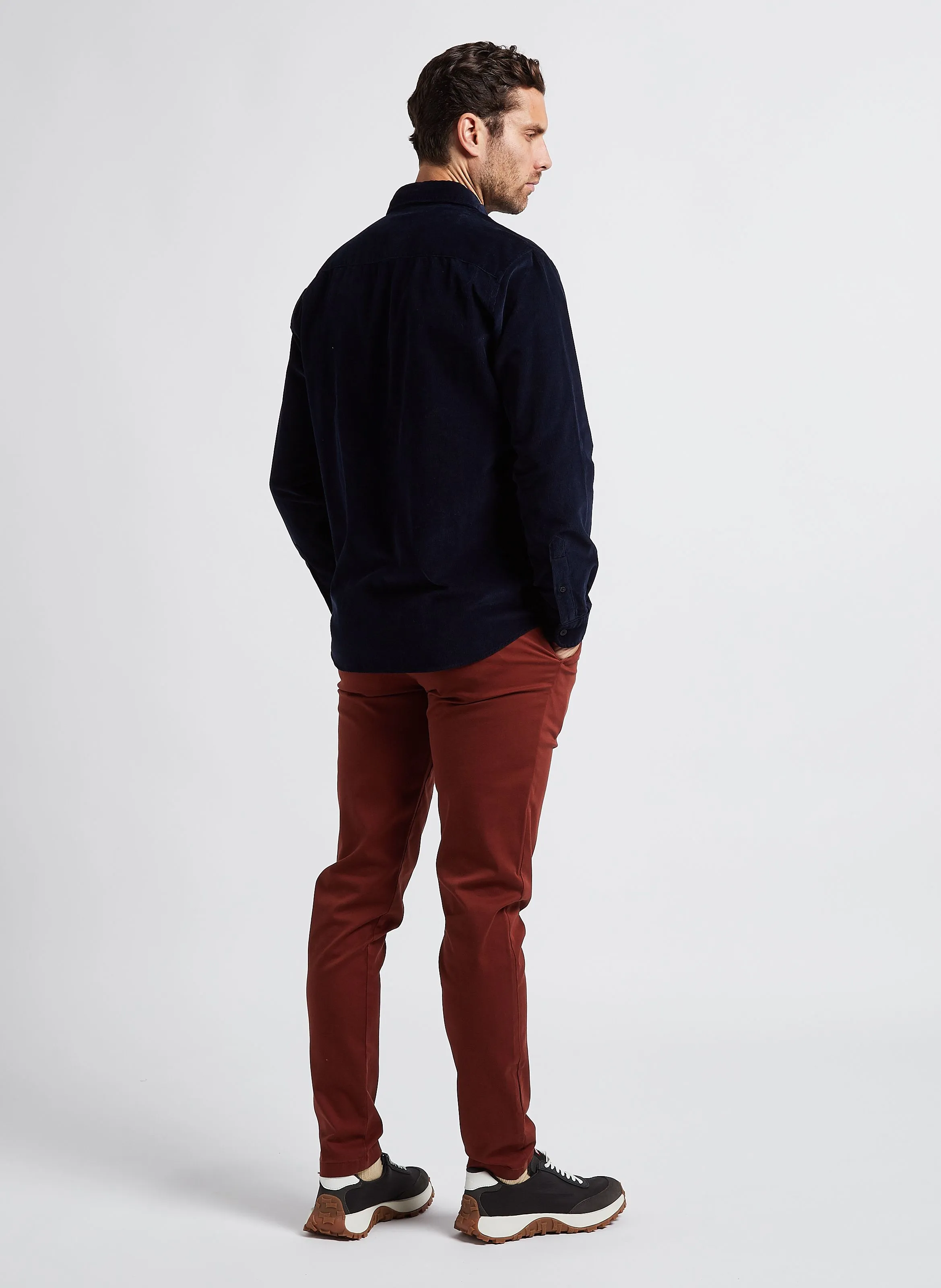  SELECTED   Pantaloni chino slim in cotone | Rosso