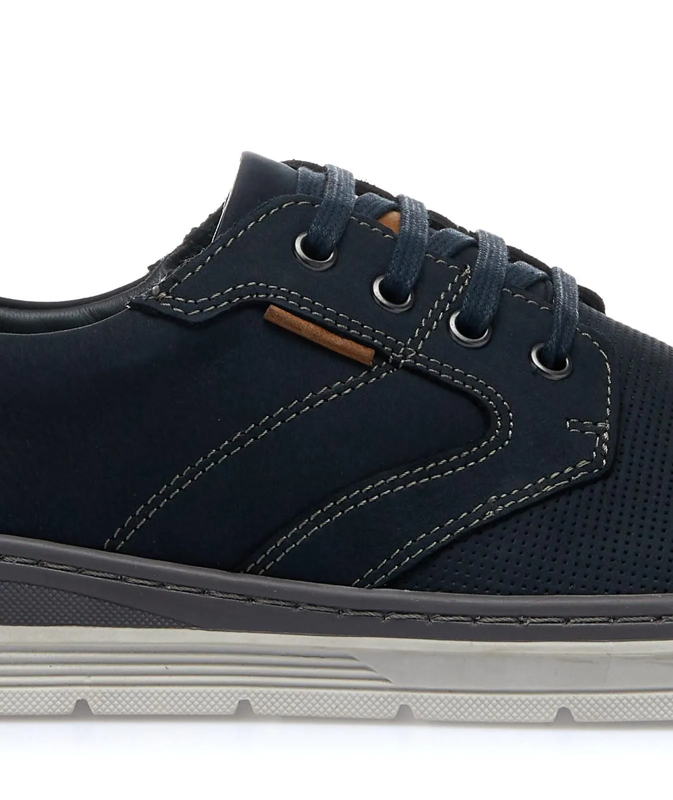 Sneakers blu in pelle