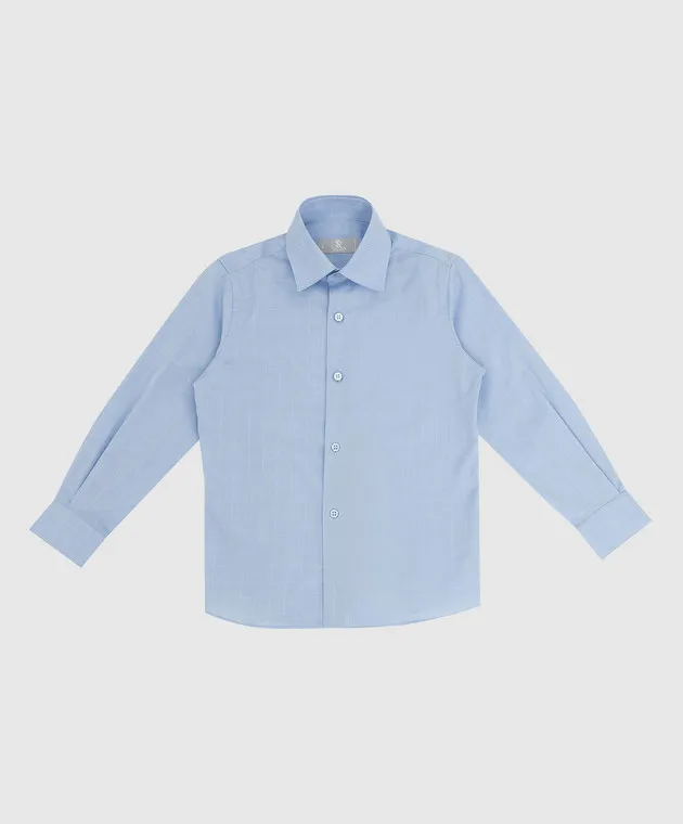 Stefano Ricci Camicia jacquard a quadri per bambino YC002317LJ1701
