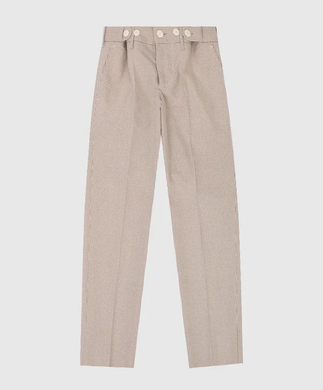 Stefano Ricci Pantaloni in lana a quadri per bambini Y3T0950000160509