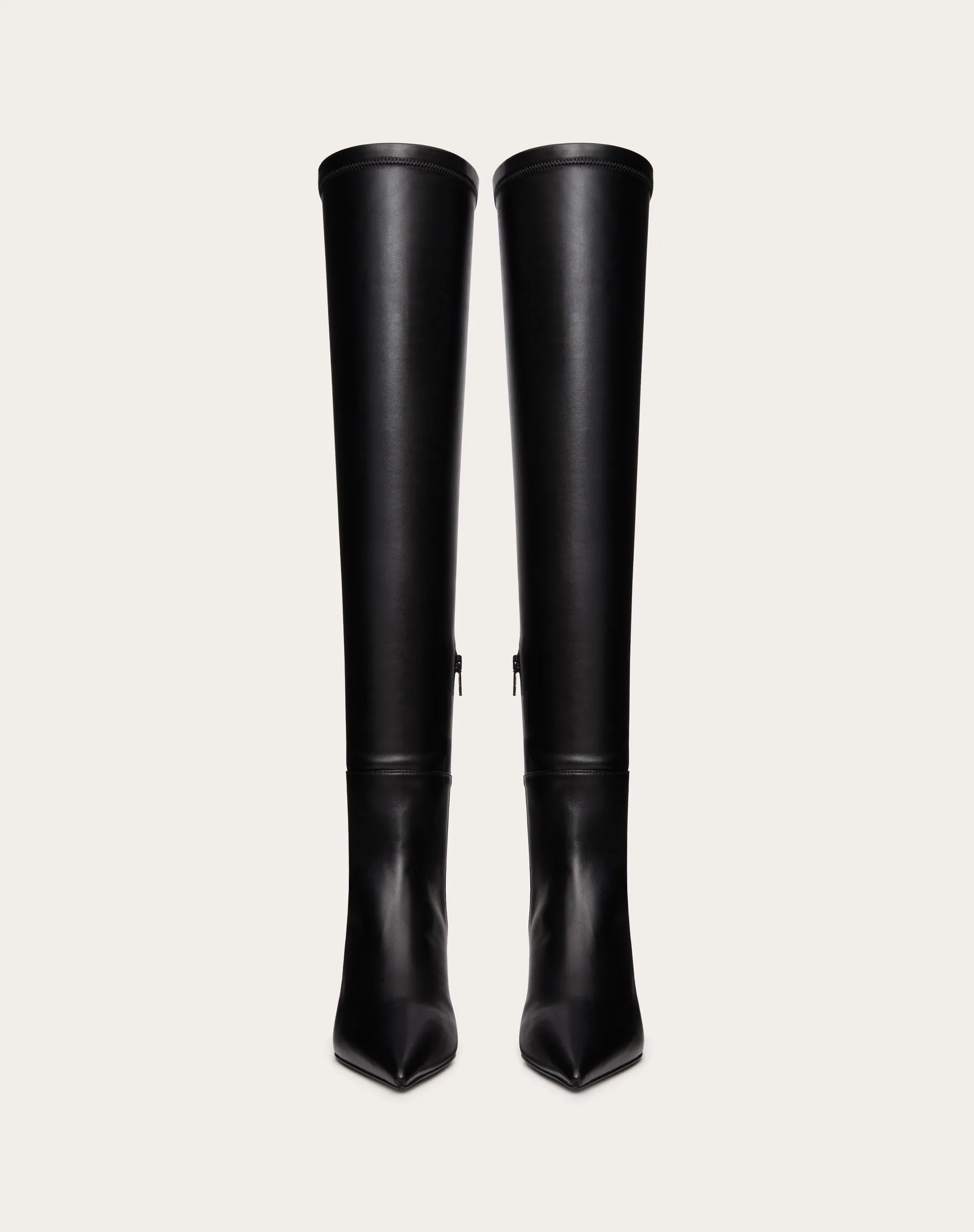 STIVALE SOPRA IL GINOCCHIO ROCKSTUD IN MATERIALE SINTETICO STRETCH 75MM