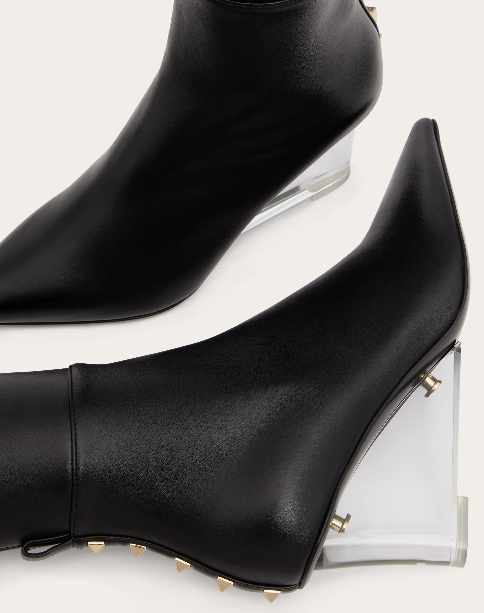 STIVALE SOPRA IL GINOCCHIO ROCKSTUD IN MATERIALE SINTETICO STRETCH 75MM