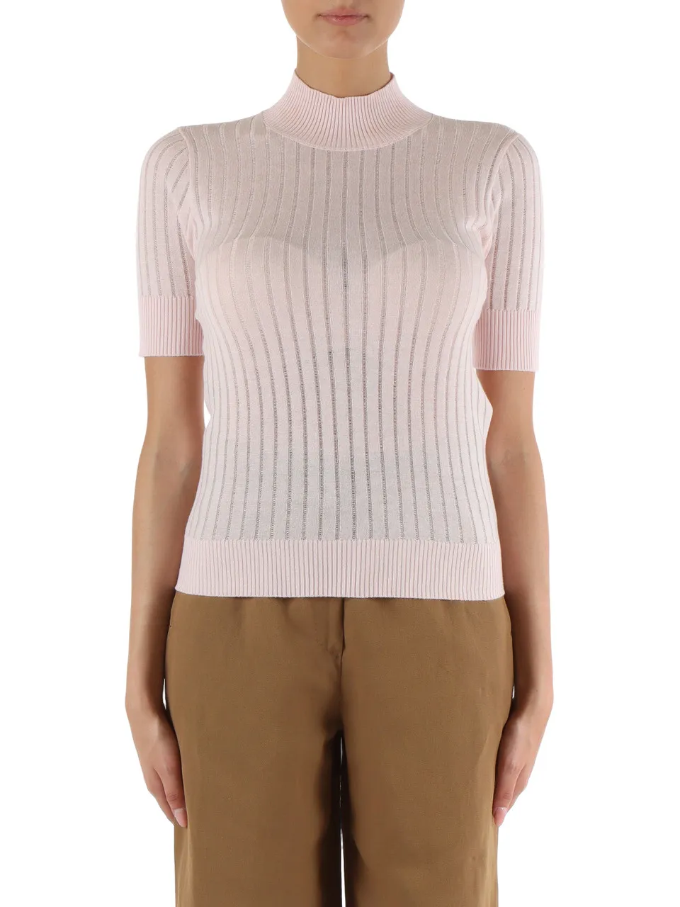 STUDIO: Maglia a coste DILLY in seta e lana