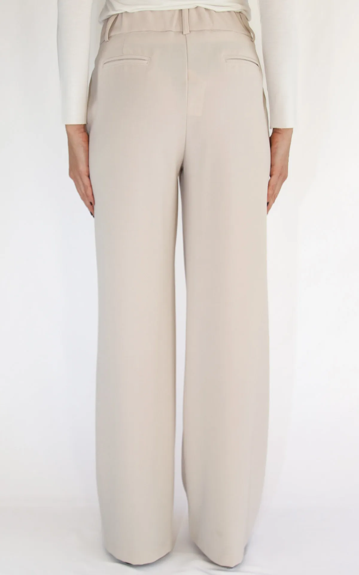 Susymix – Pantalone palazzo – burro