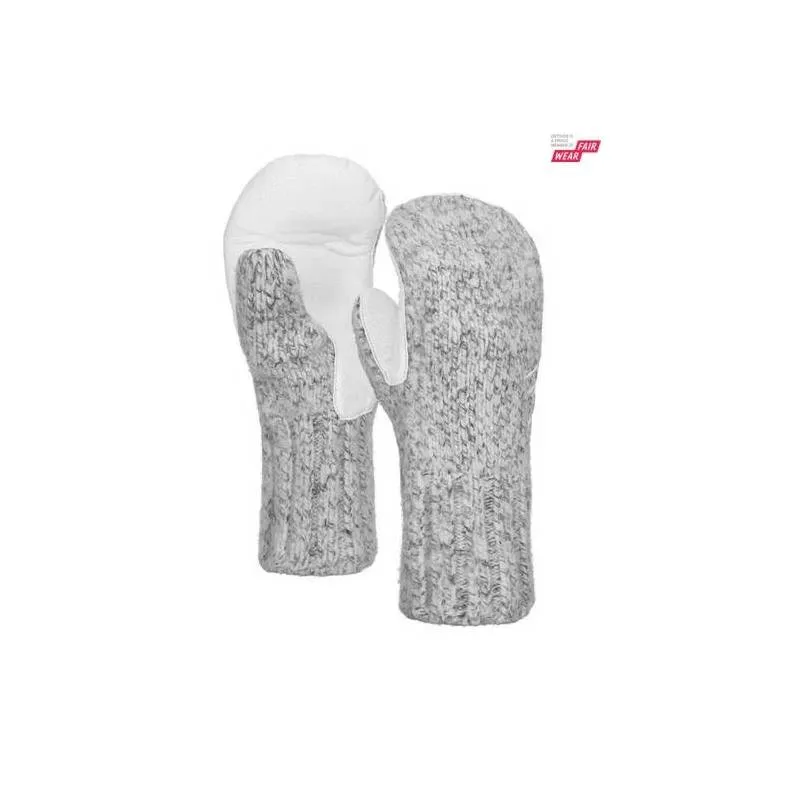 SWISSWOOL CLASSIC MITTEN LEATHER Guanti