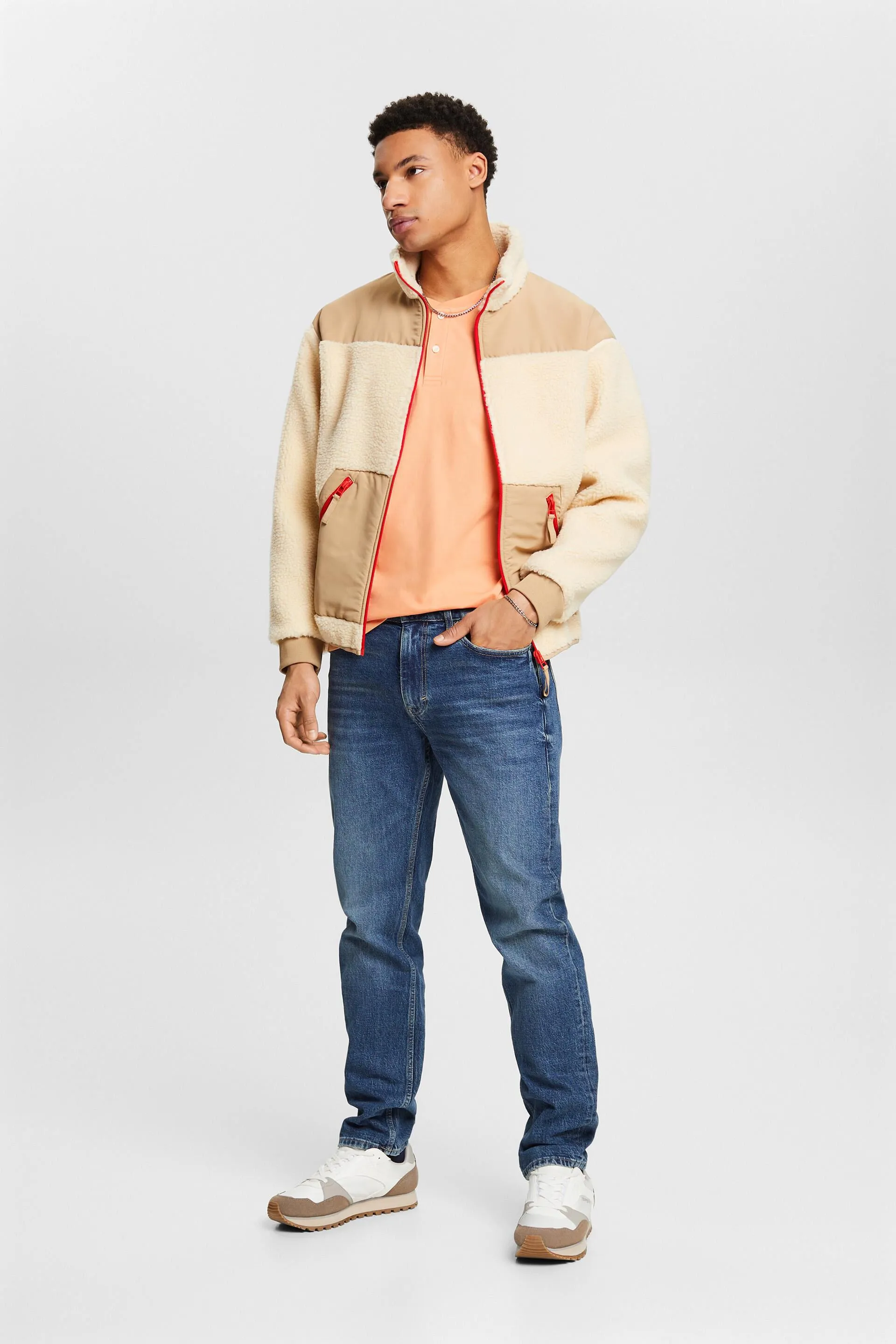 T-shirt henley in jersey
