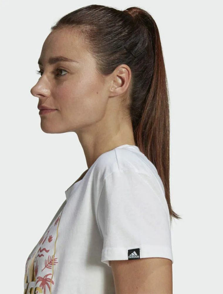 T-shirt Manica Corta Sportiva Adidas - White
