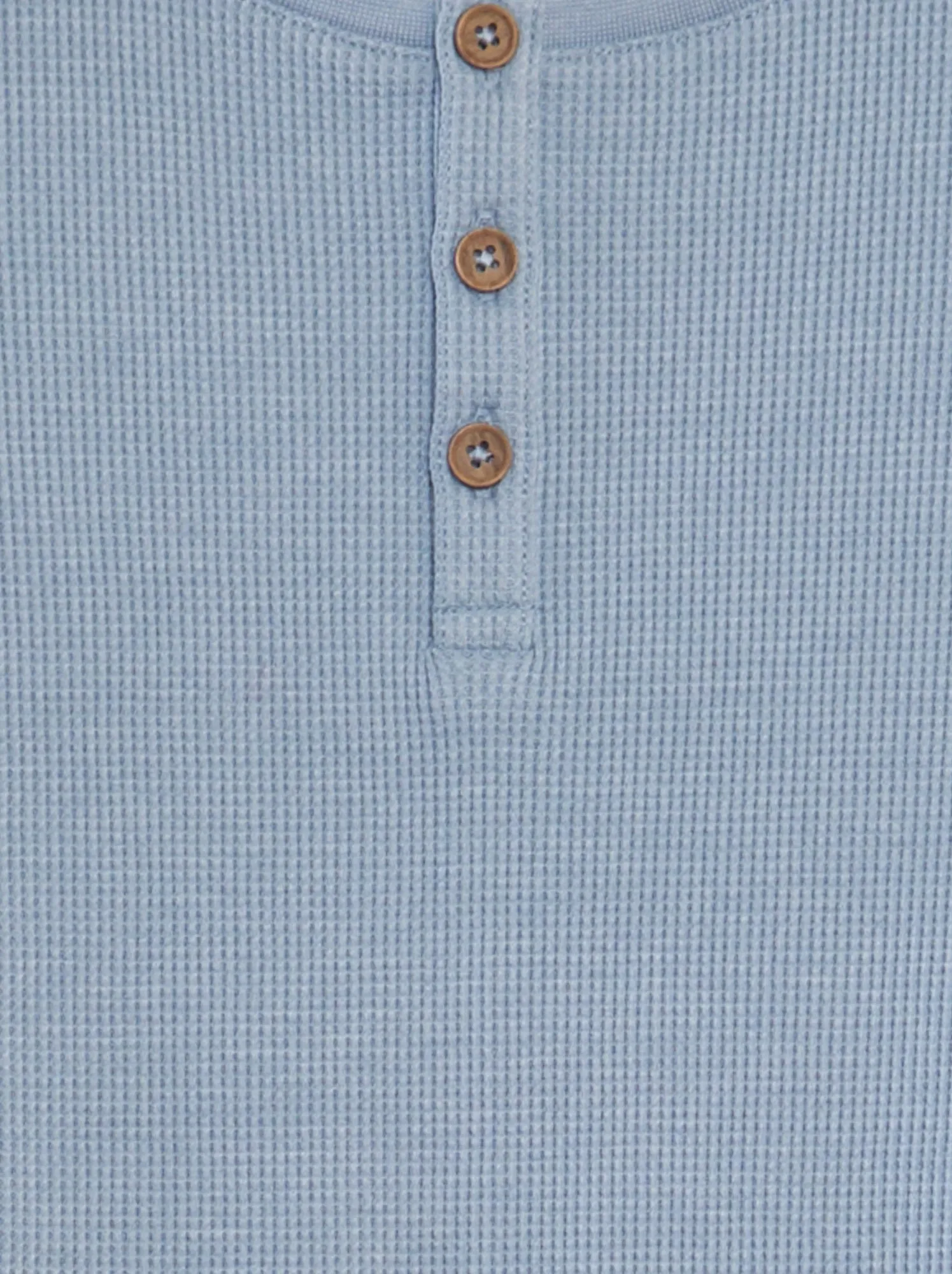 T-shirt testurizzata con collo serafino - BLU