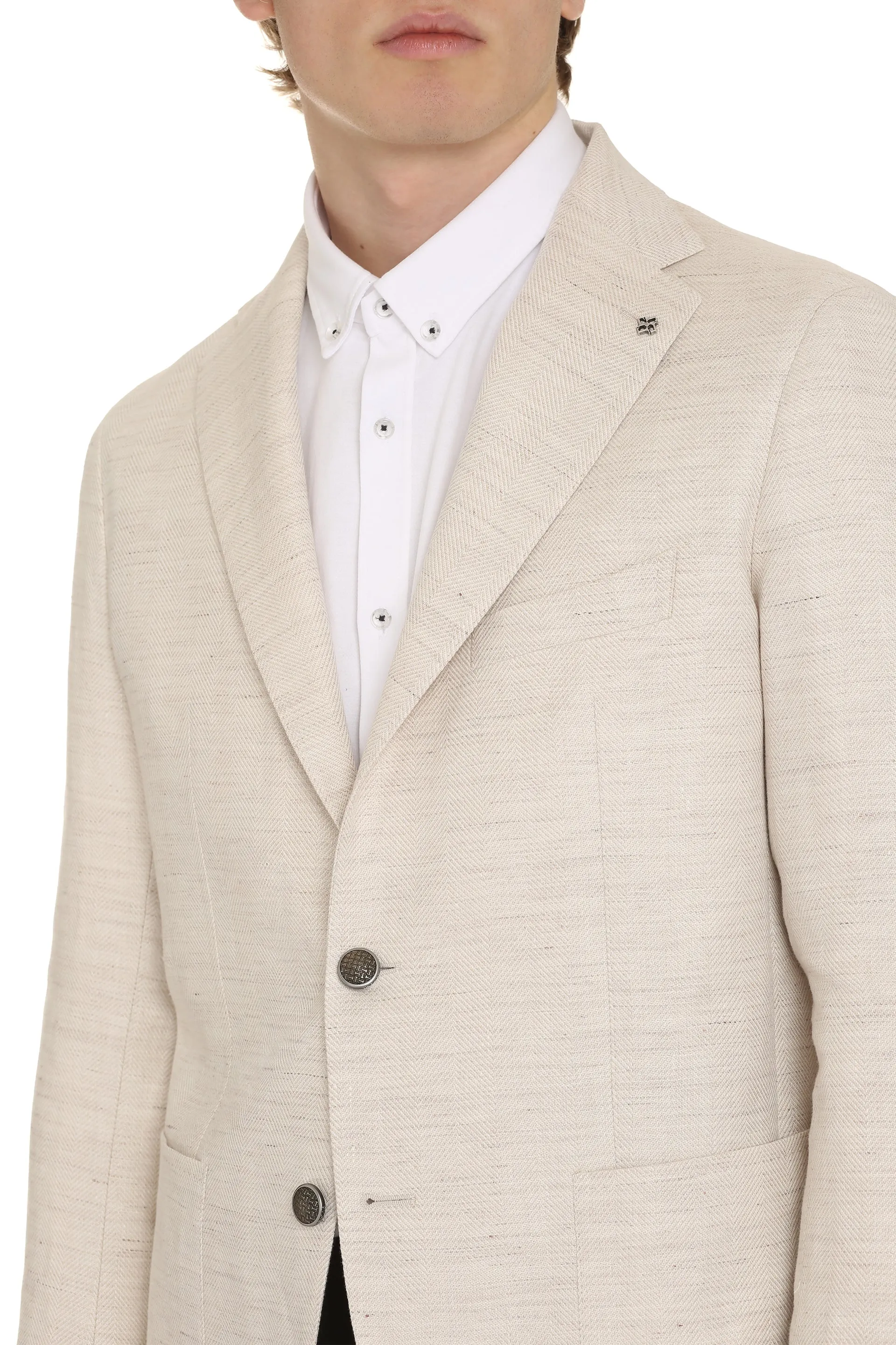 Tagliatore Giacca monopetto in misto cotone