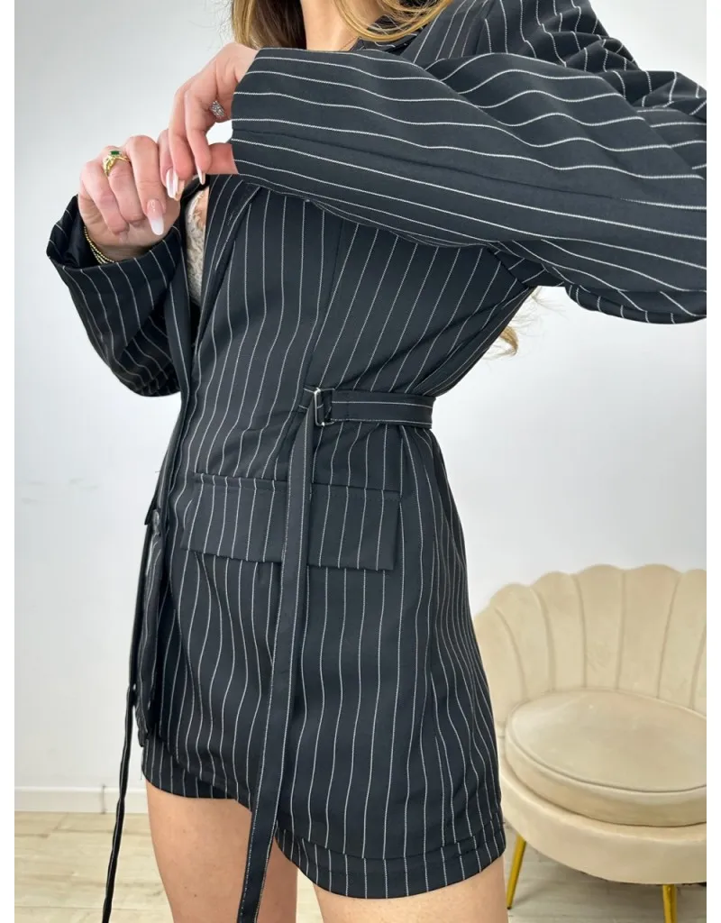TAILLEUR GESSATO SABRY NERO