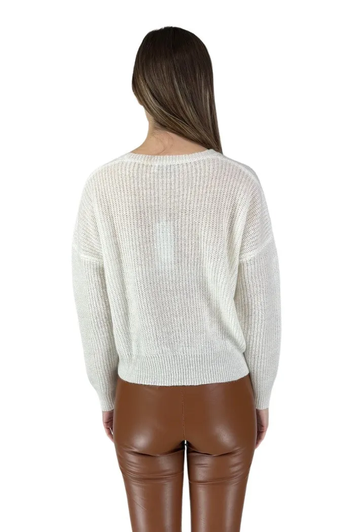 Take Two maglia girocollo in misto lana a costa inglese dta5949
