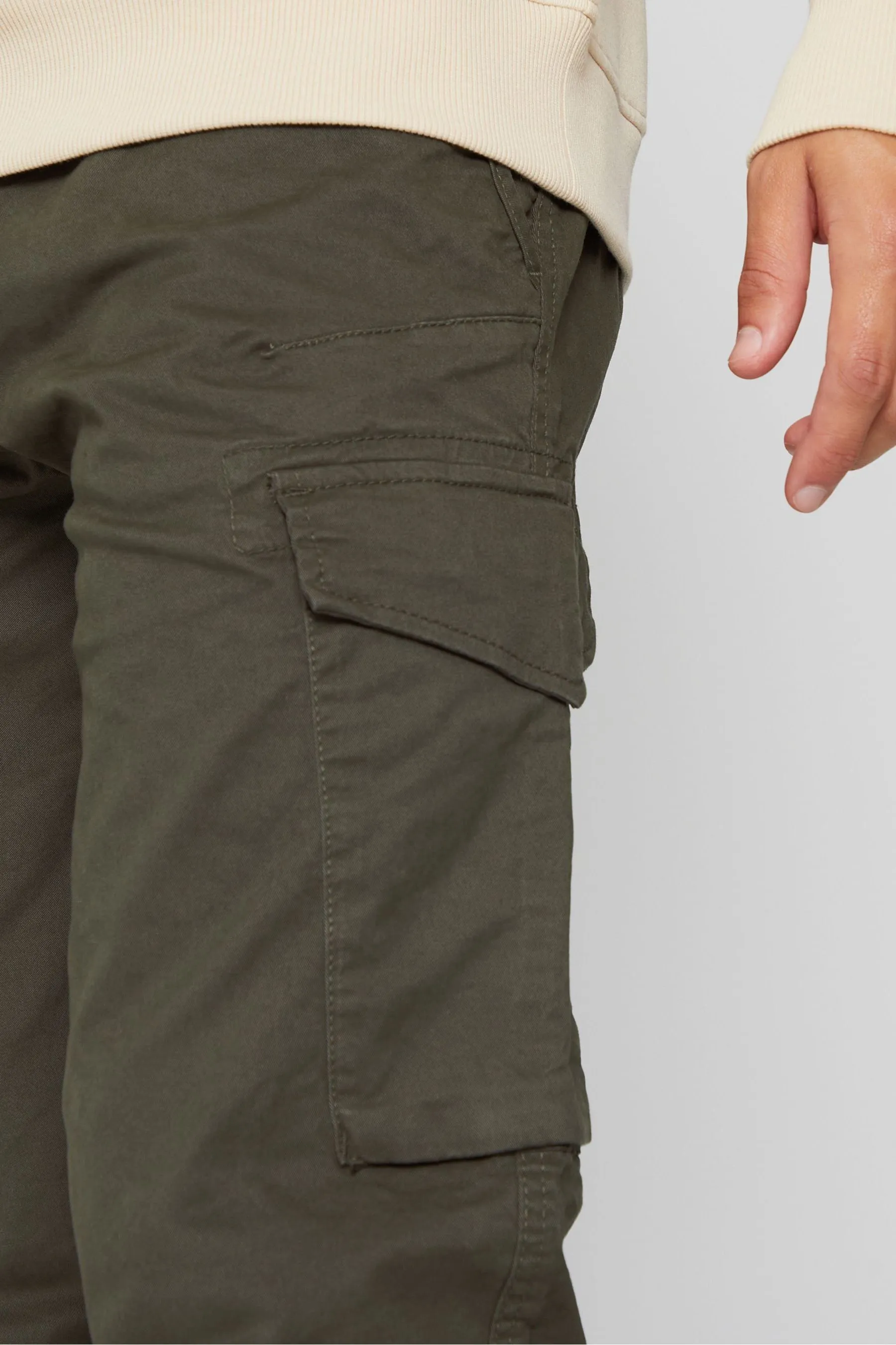Threadbare - Pantaloni cargo elasticizzato in cotone