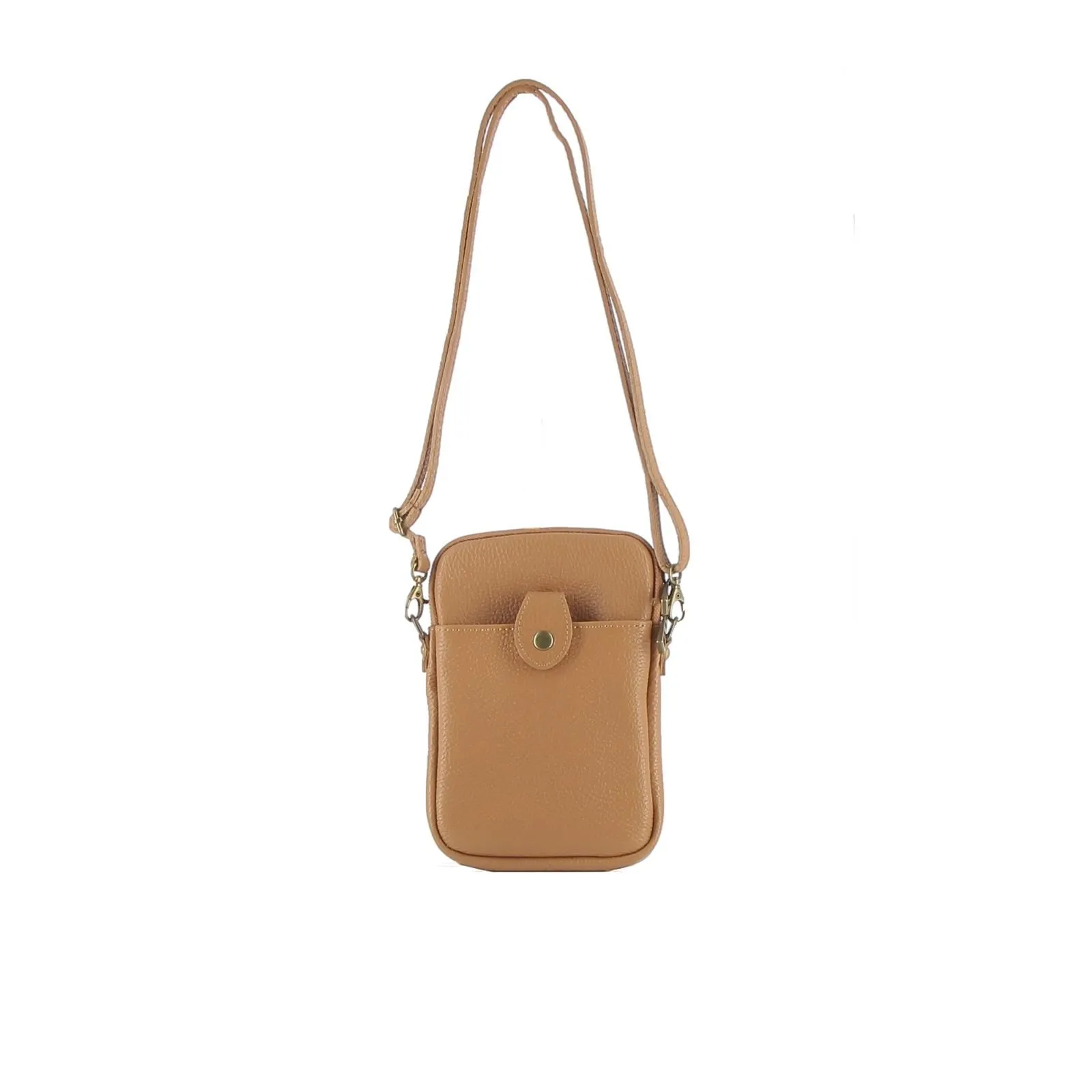 Tracollina marrone in pelle