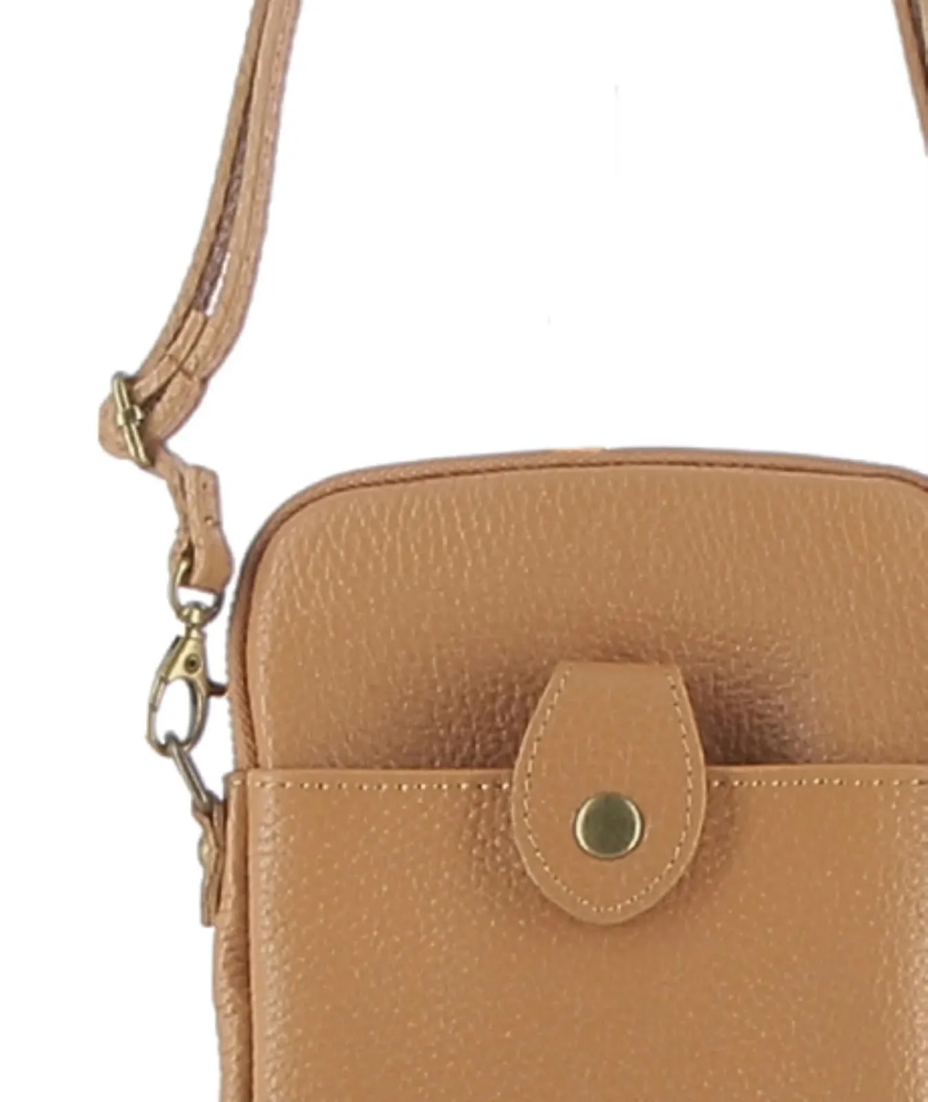 Tracollina marrone in pelle