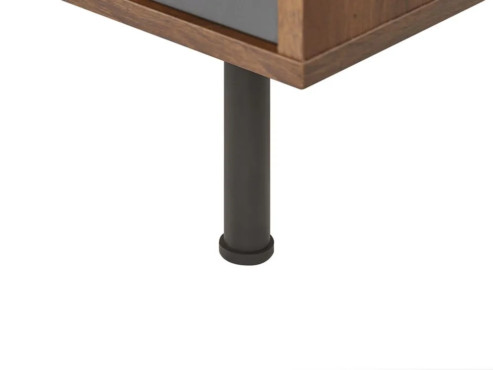 TV Stand PALMER Dark Brown/ Grey