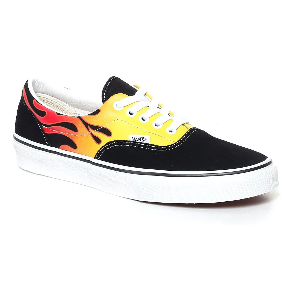 Vans Flame Era Uomo Nero Giallo