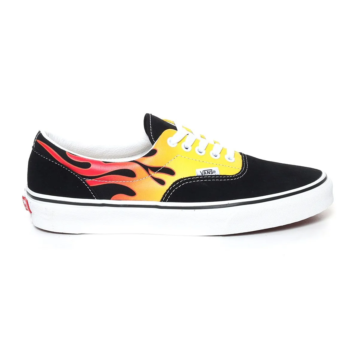 Vans Flame Era Uomo Nero Giallo