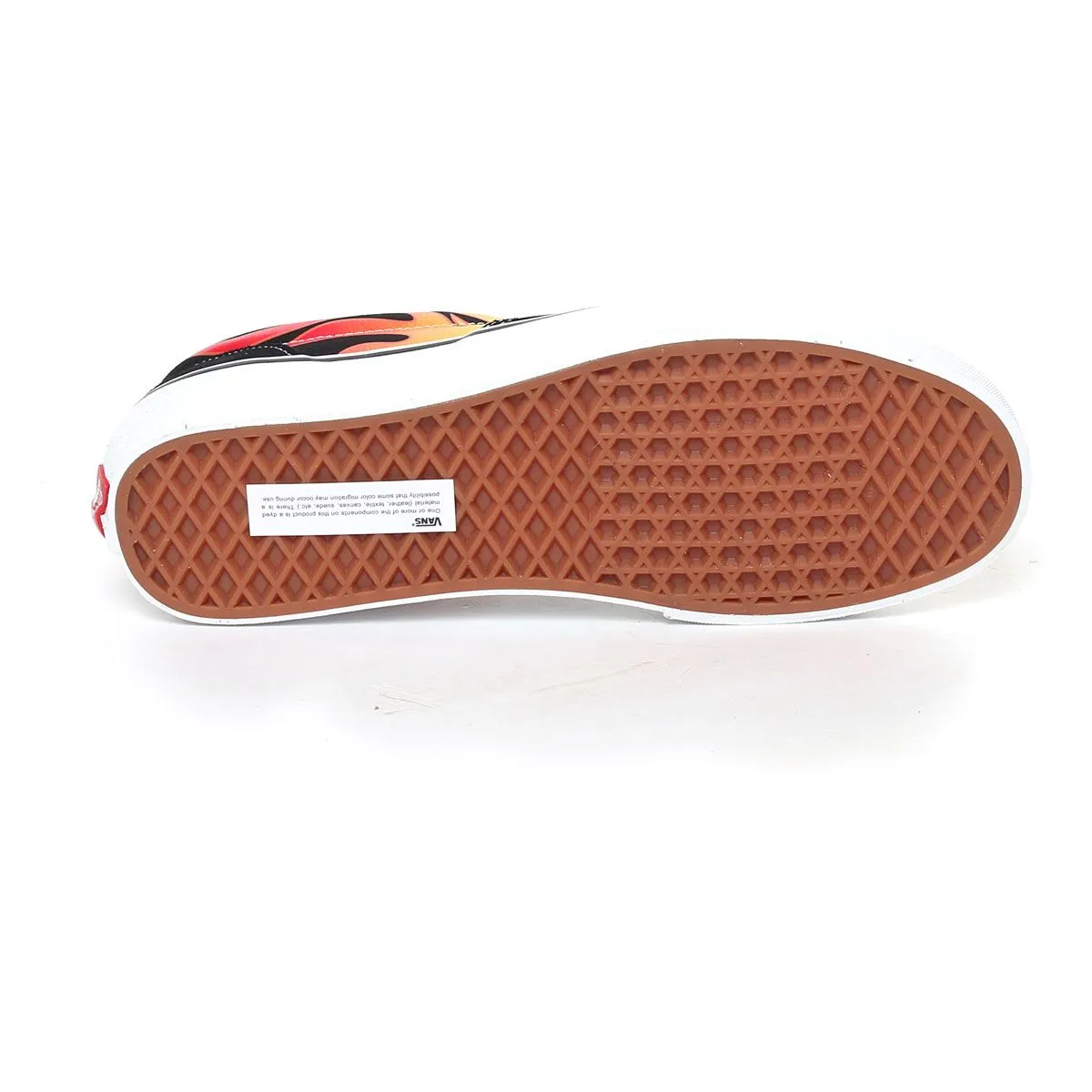 Vans Flame Era Uomo Nero Giallo