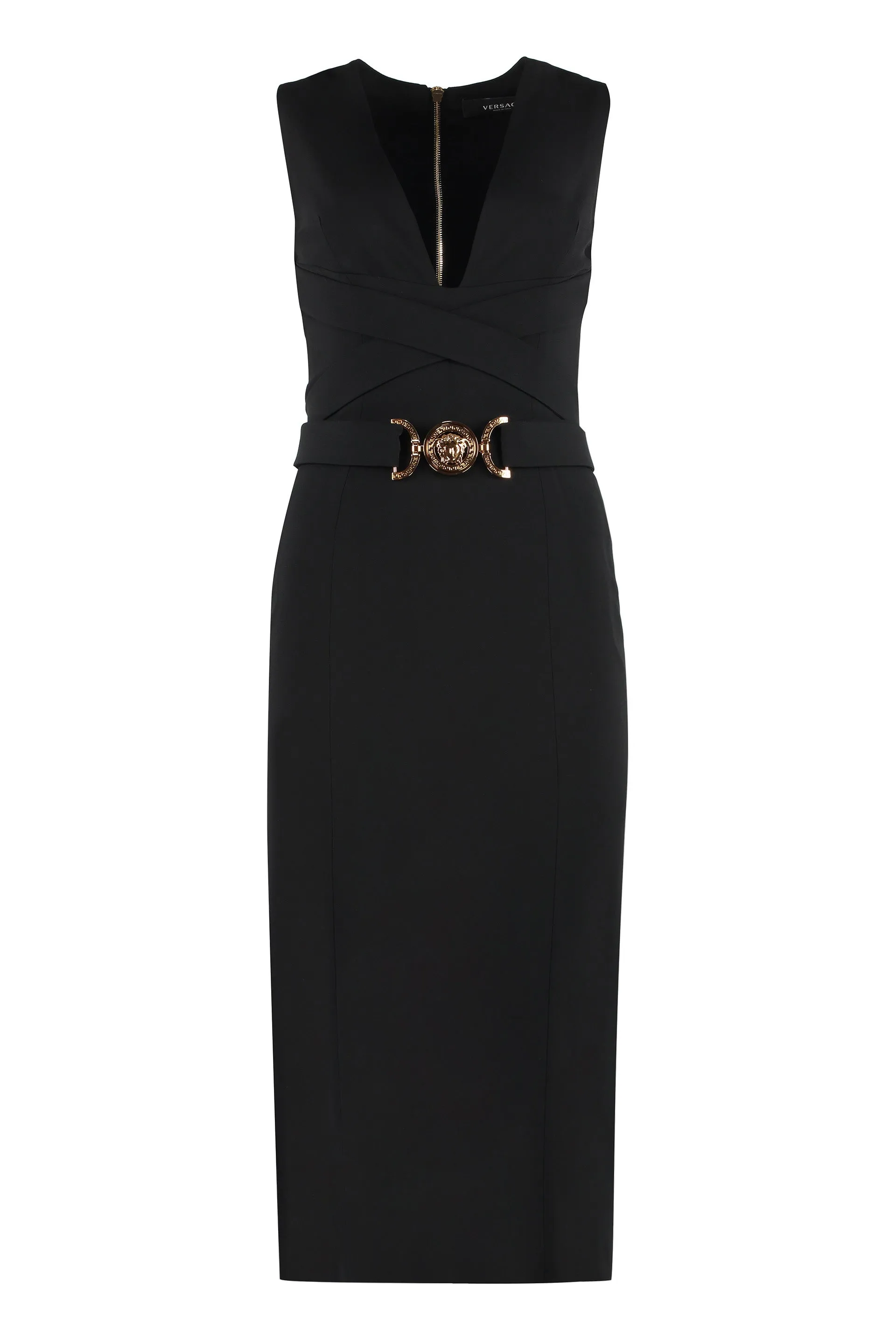 Versace Abito midi in crêpe