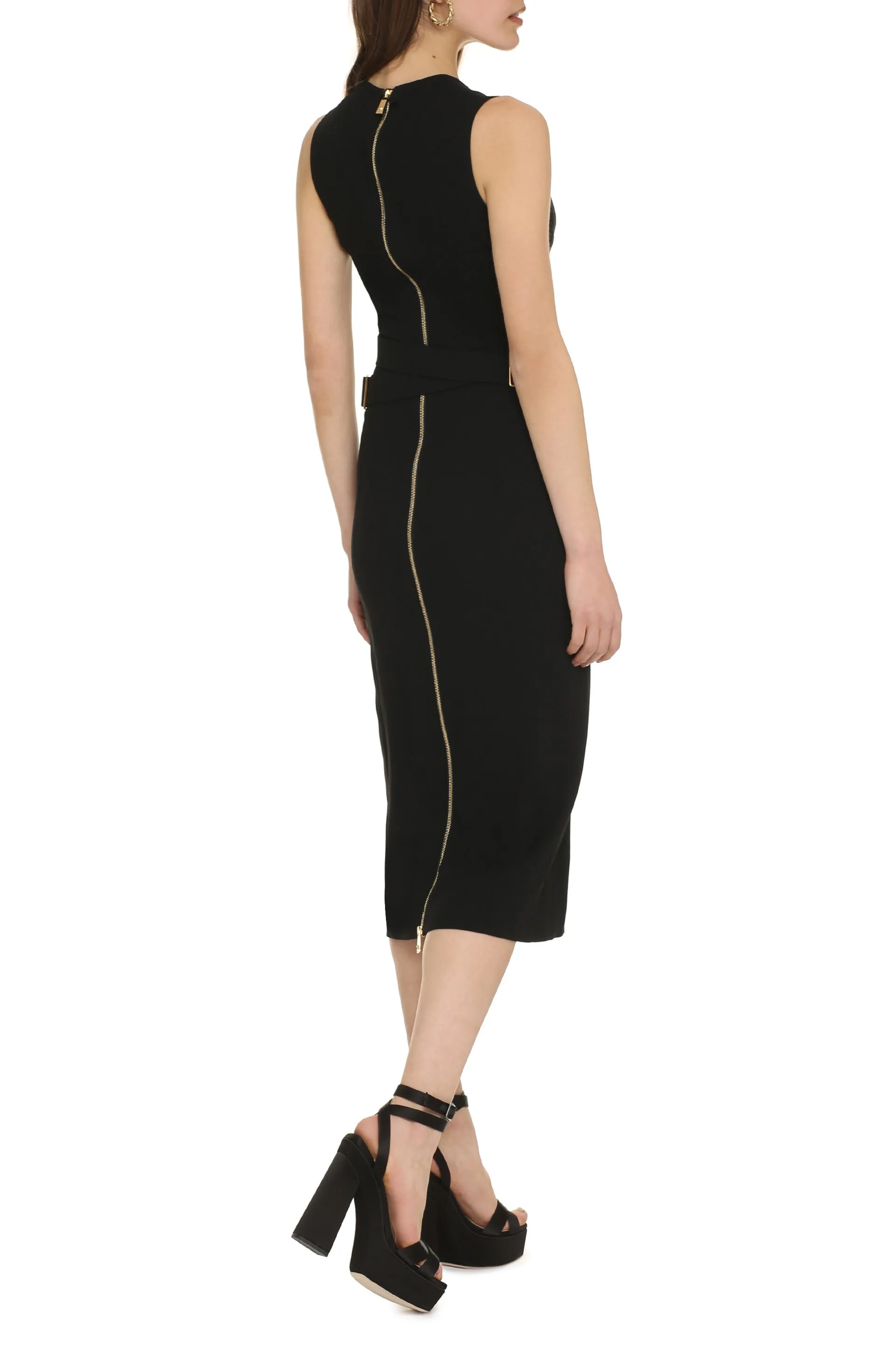 Versace Abito midi in crêpe