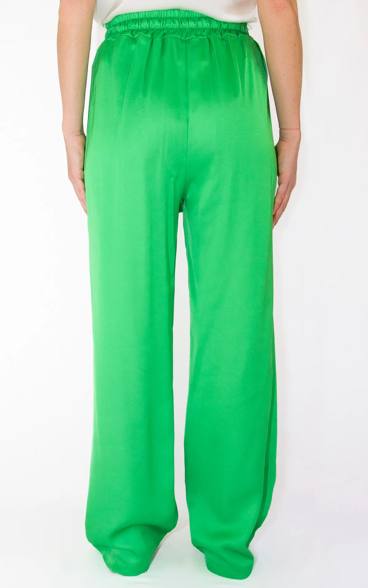 WuSide – pantalone palazzo – verde