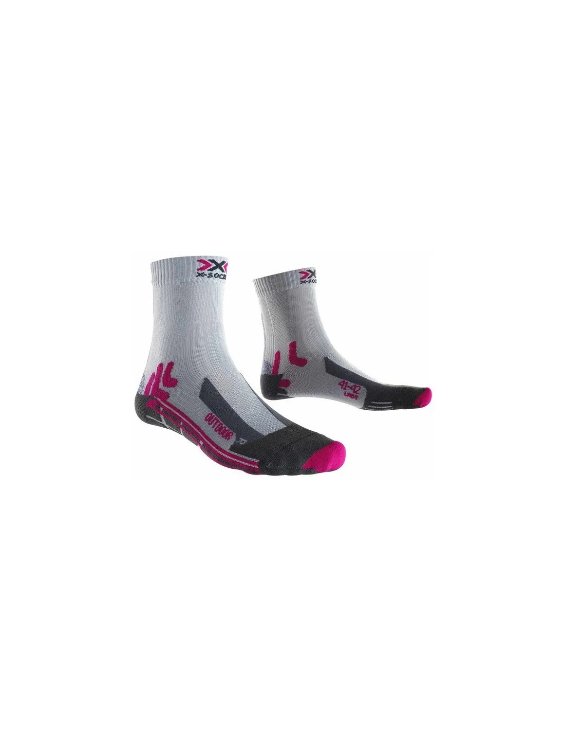 X-socks Trek Outdoor Fuschia Grey