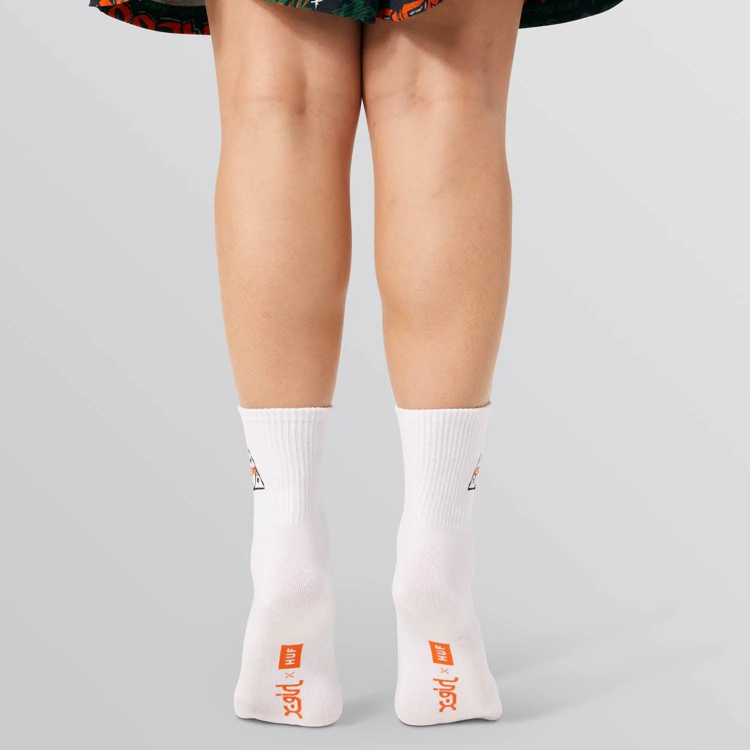 XGIRL X HUF 1/4 SOCK - WHITE