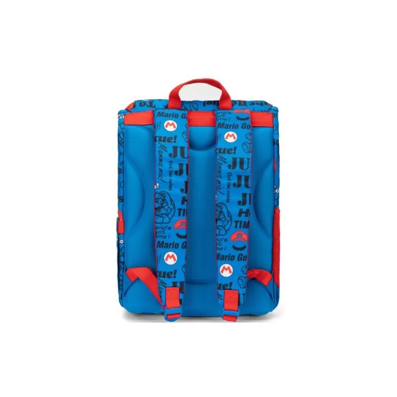 ZAINO ESTENSIBILE SUPERMARIO NINTENDO OFFICIAL 44X30X12+13CM BLU E ROSSO ZAINO SCUOLA E TEMPO LIBERO PANINI SCUOLA ITALY