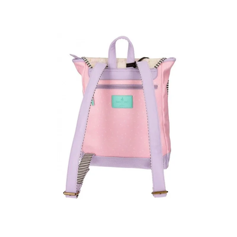 ZAINO SCUOLA LAVORO E T. LIBERO PORTA PC LOST IN MUSIC GORJUSS SANTORO LONDON ORIGINAL 29X39X9CM ROSA/LILLA SFUM.100%PU